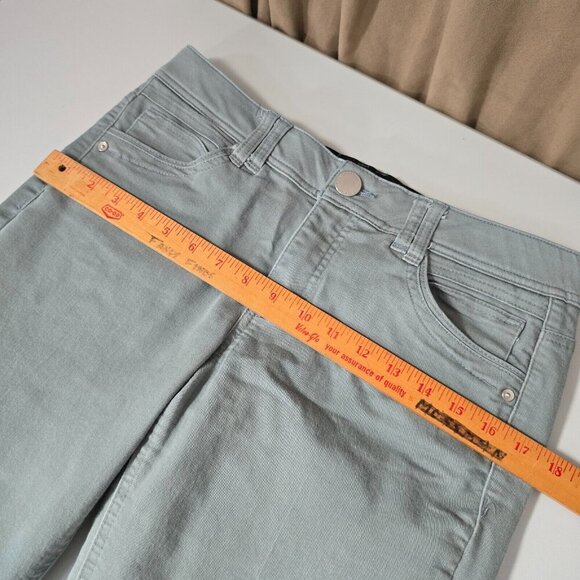 Democracy Women’s 8 Green Ab Technology Skinny Pants Stretch Soft Neutral - Picture 8 of 12